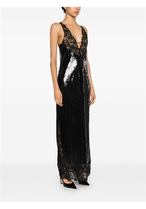 Abito midi Raine in Rue Cambon in nero di The New Arrivals Ilkyaz Ozel - donna THE NEW ARRIVALS ILKYAZ OZEL | NA00302610382RCMBN